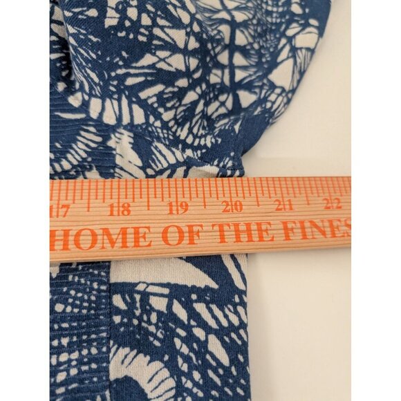 Tory Burch Cardigan Womens Size Medium Blue Baltic Sea Dream Catcher V Neck - Picture 9 of 10